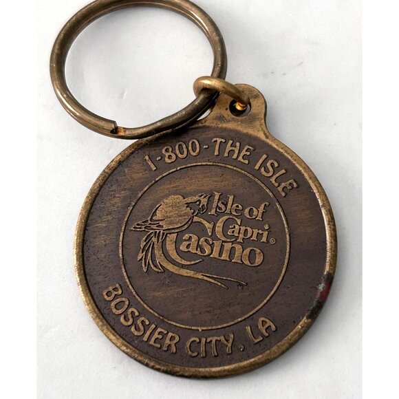 A Players Paradise Grand Opening Keychain Isle Of Capri Casino 1994 Vintage - Picture 1 of 3
